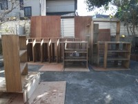 一晩おいて、色が落ち着いてきた。さて二度塗りだ！